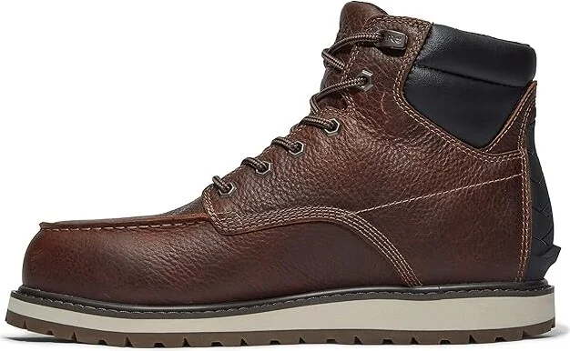 Timberland PRO Irvine Wedge 6 Alloy Safety Toe Men's Shoes Brown2024 NEW : 12 E - Wide, Leather - Image 6