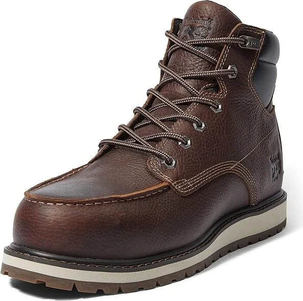 Timberland PRO Irvine Wedge 6 Alloy Safety Toe Men's Shoes Brown2024 NEW : 12 E - Wide, Leather