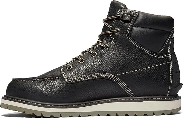 Timberland PRO Irvine Wedge 6 Soft Toe Men's Shoes Black2024 NEW : 7.5 E - Wide, Leather - Image 6