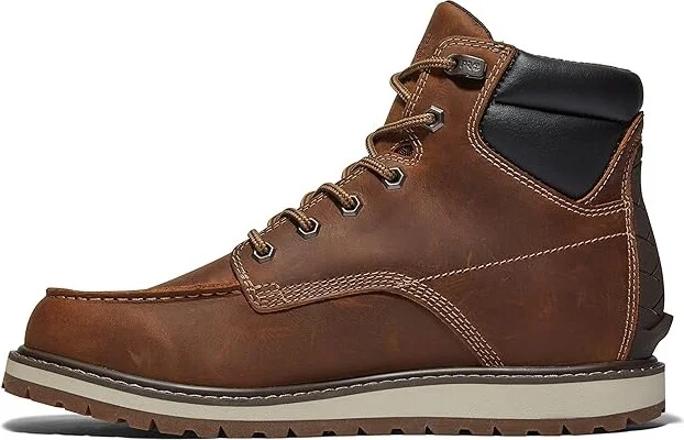 Timberland PRO Irvine Wedge 6 Soft Toe Men's Shoes Cathay Spice Brown2024 NEW : 11.5 D - Medium, Leather - Image 6