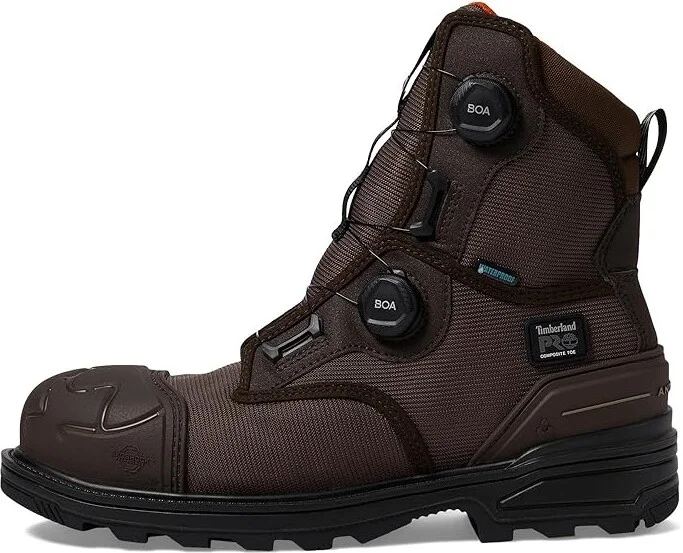 Timberland PRO Magnitude BOA 8 Inch Composite Safety Toe Waterproof Puncture Resistant Men's Work Boots Brown : 14 D - Medium, Synthetic - Image 6