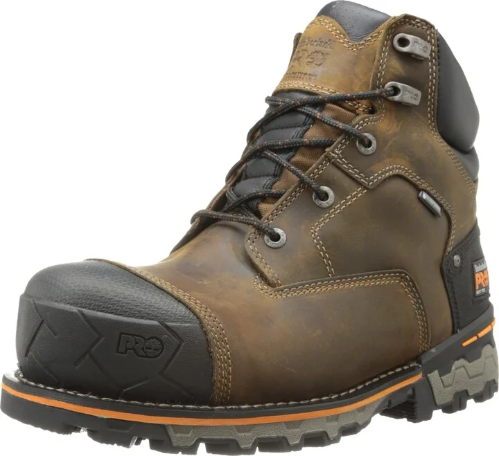 Timberland PRO Men's Boondock 6 Inch Soft Toe WP Industrial Work Boot