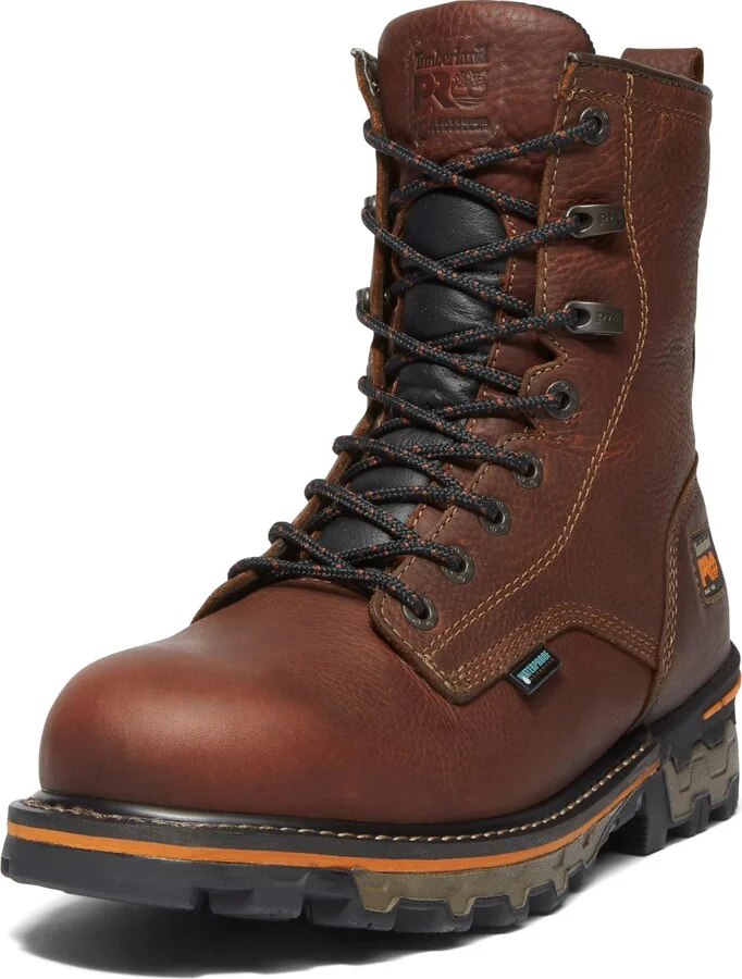 Timberland PRO Men's Boondock 8 Inch Soft Toe Waterproof Industrial Work Boot
