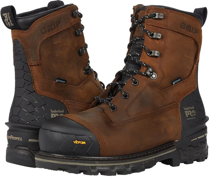 Timberland PRO Men's Boondock HD 8 Inch Composite Safety Toe Waterproof Industrial Work Boot