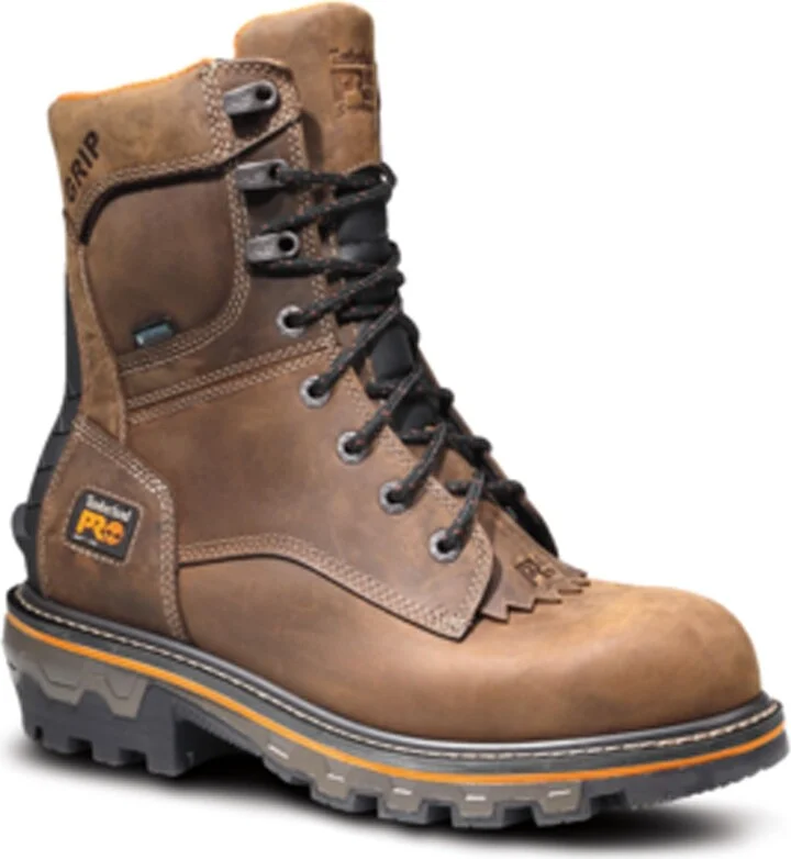Timberland PRO Men's Boondock HD Logger 8 Inch Soft Toe Waterproof Industrial Work Boot