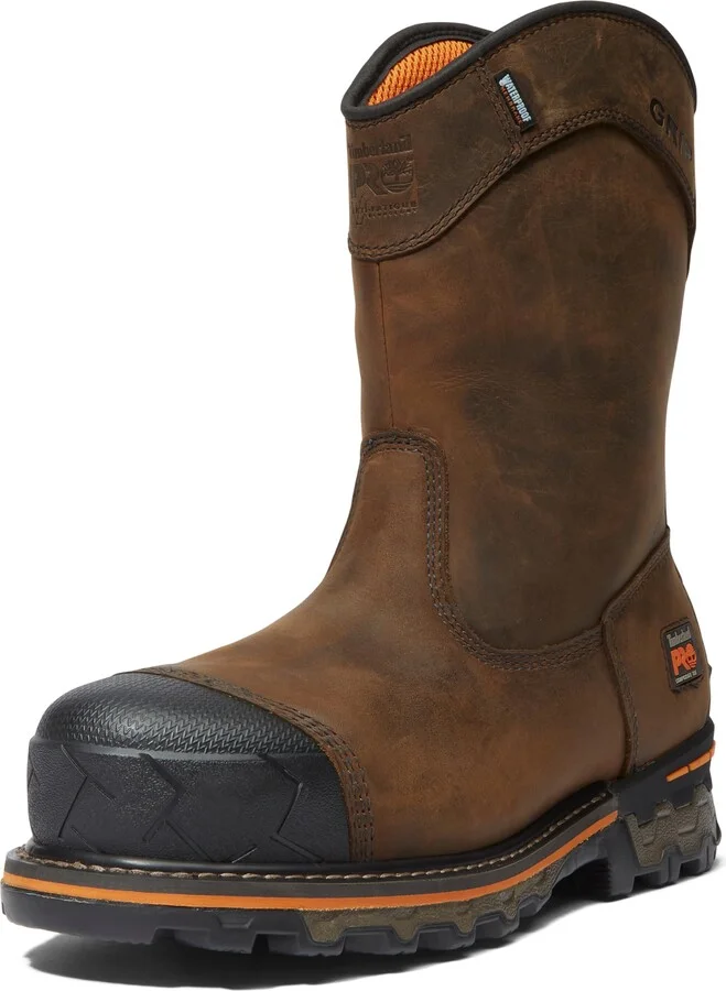 Timberland PRO Men's Boondock Pull-On Composite Safety Toe Puncture Resistant Insulated Waterproof Industrial Work Boot