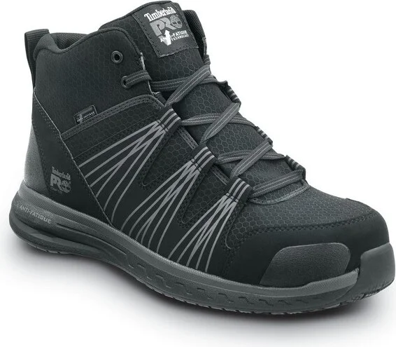 Timberland PRO Men's Comp Toe Powerdrive MaxTRAX Black Hiker Work Boots - 14 Medium