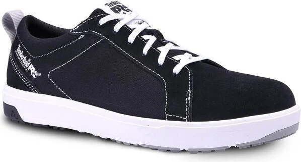 Timberland PRO Men's Composite Toe, Berkley, Black/White EH, Skate Style Work Shoes - 9.5 M