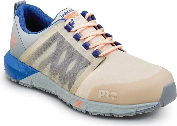Timberland PRO Men's Composite Toe, Radius Créme Brulee MaxTRAX Slip Resistant EH Athletic Work Shoes - 10.5 W