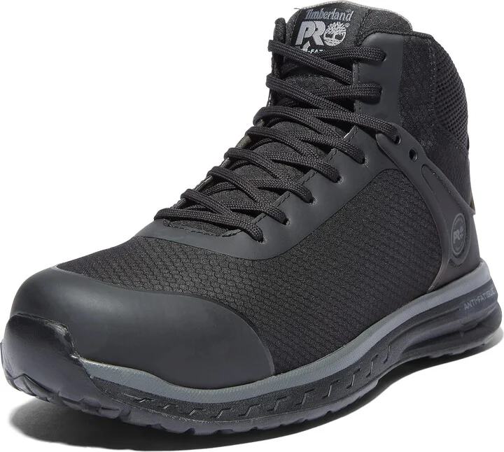 Timberland PRO Men's Drivetrain Mid Composite Safety Toe Static Dissipative Industrial Ahletic Work Shoe
