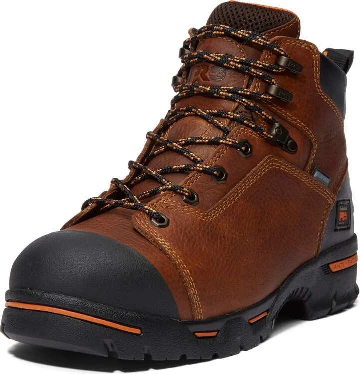 Timberland PRO Men's Endurance 6 Inch Steel Safety Toe Puncture Resistant Waterproof Industrial Work Boot