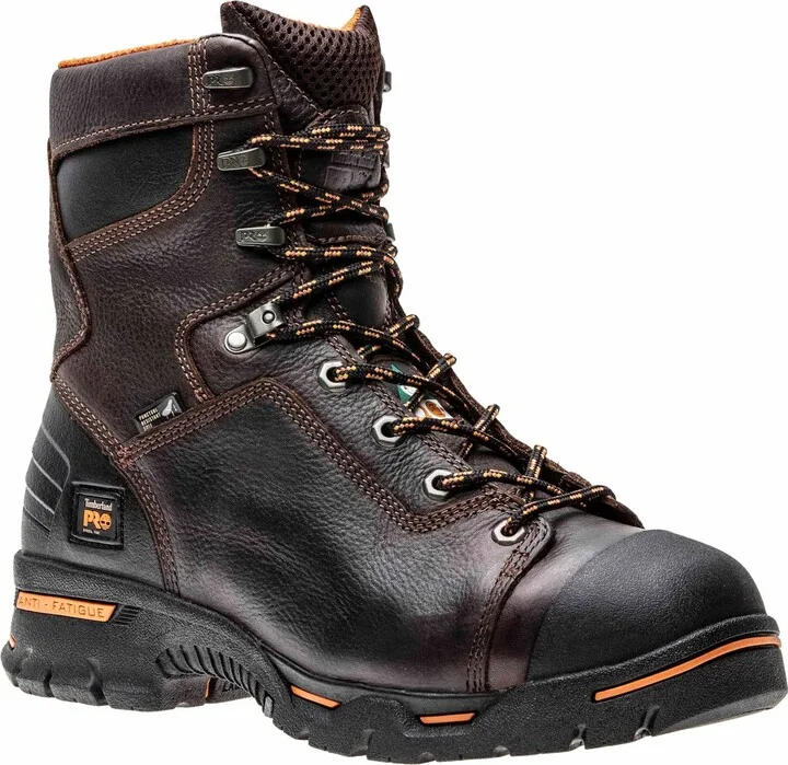 Timberland PRO Men's Endurance 8 Inch Steel Safety Toe Puncture Resistant Industrial Work Boot