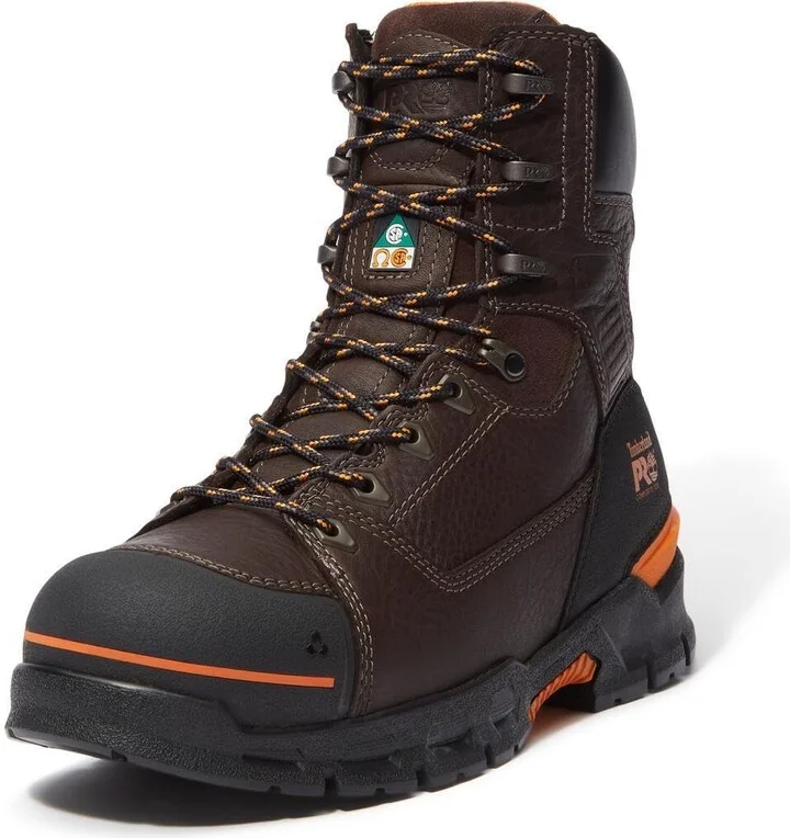 Timberland PRO Men's Endurance EV 8 Inch Composite Safety Toe Puncture Resistant CSA Industrial Work Boot