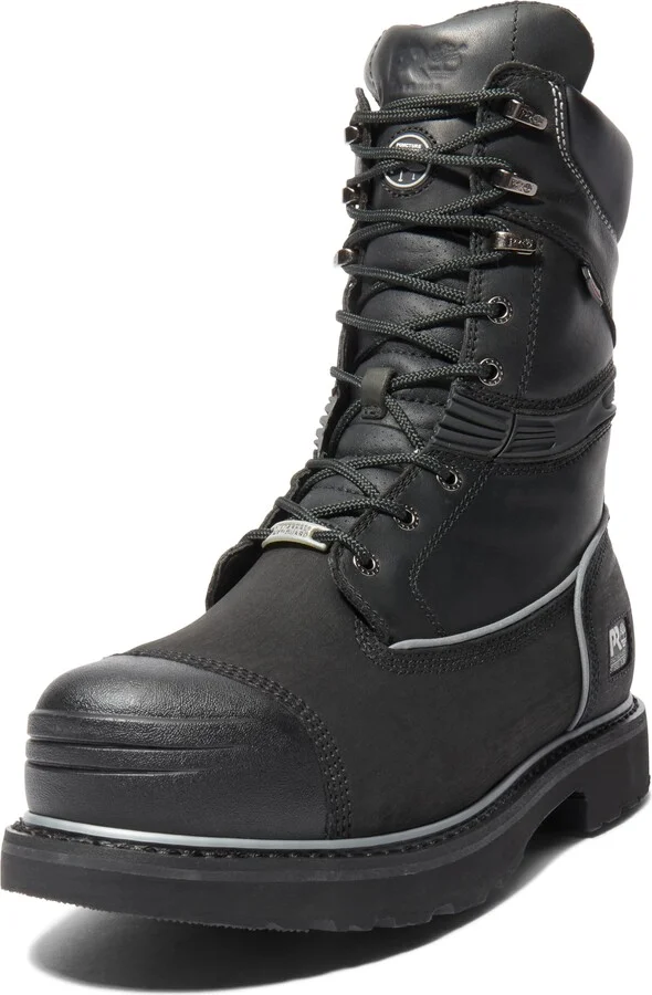 Timberland PRO Men's Gravel Pit Internal Met Guard 10 Inch Steel Safety Toe Puncture Resistant Insulated Waterproof Industrial Work Boot
