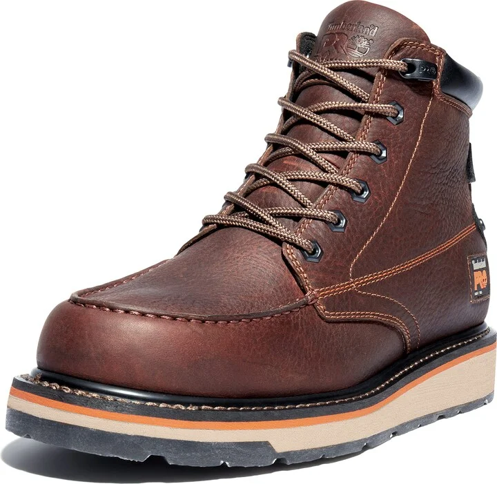Timberland PRO Men's Gridworks 6 Inch Soft Toe Waterproof Industrial Wedge Work Boot