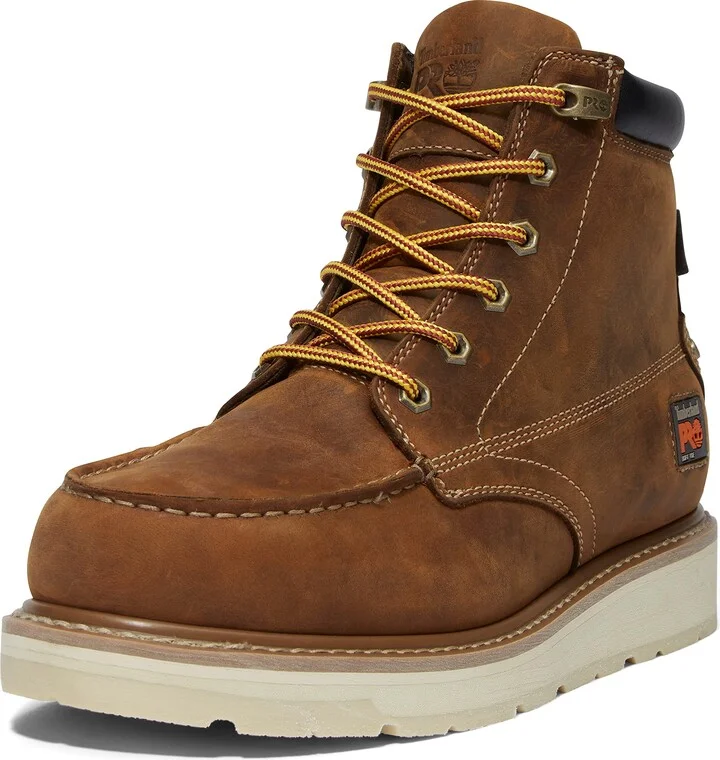 Timberland PRO Men's Gridworks 6 Inch Soft Toe Waterproof Industrial Wedge Work Boot