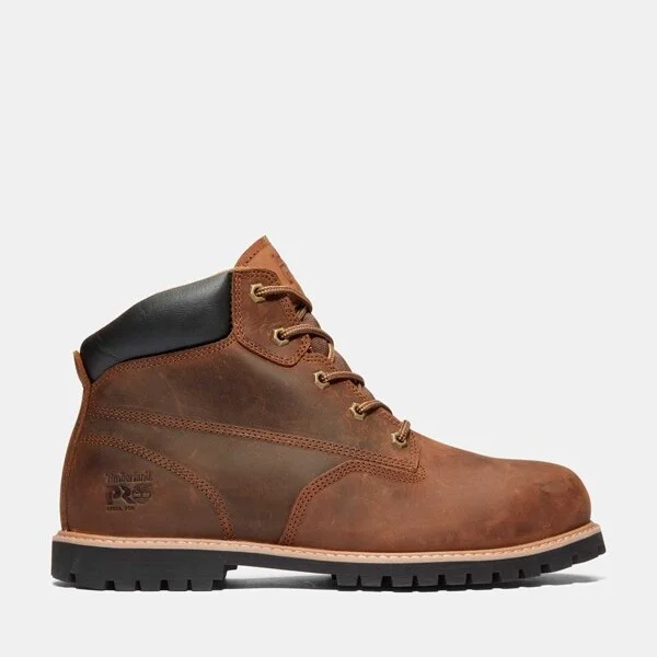 Timberland PRO Men's Gritstone 6" Steel Toe Work Boot, Brown,