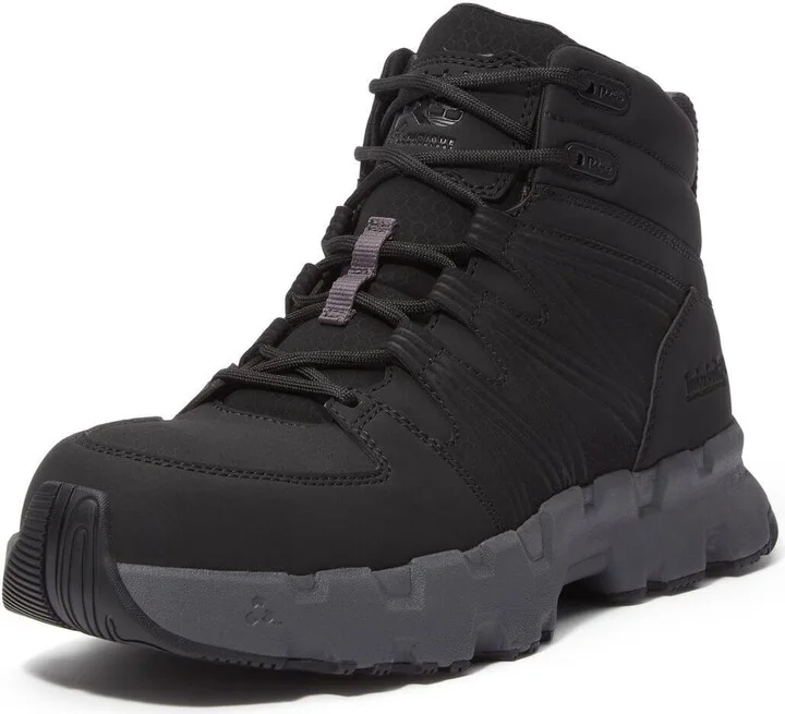 Timberland PRO Men's Powertrain EV Mid Composite Safety Toe Static Dissipative SD10 Industrial Athletic Work Shoe