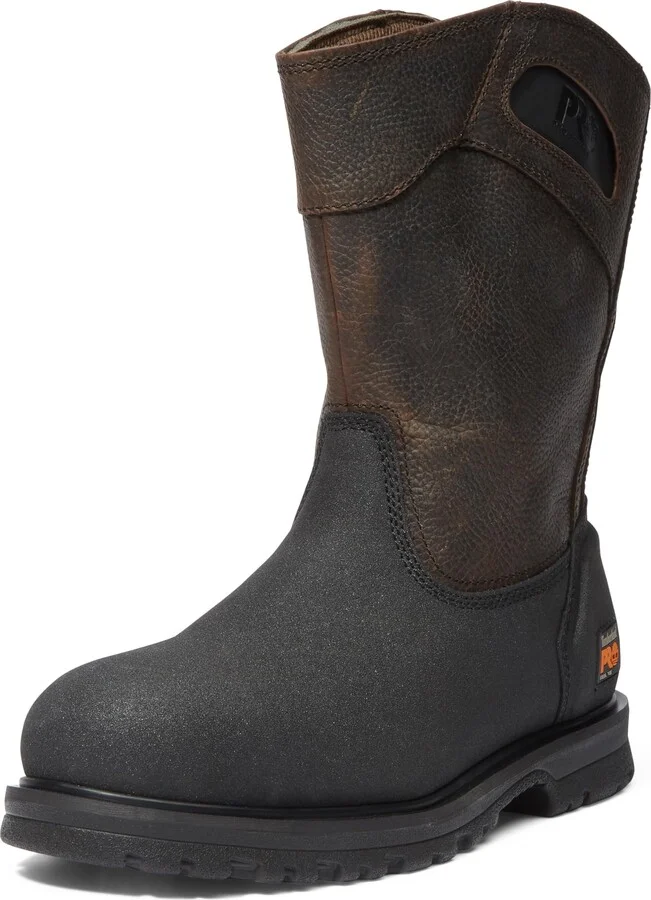 Timberland PRO Men's Powerwelt Pull-On Steel Safety Toe Farm Ranch Work Boot
