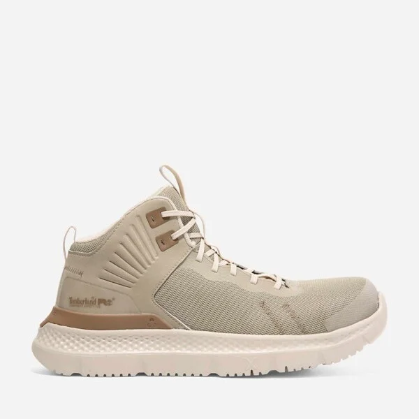 Timberland PRO Men's Setra Composite Toe Work Sneaker, Light Brown Mesh,