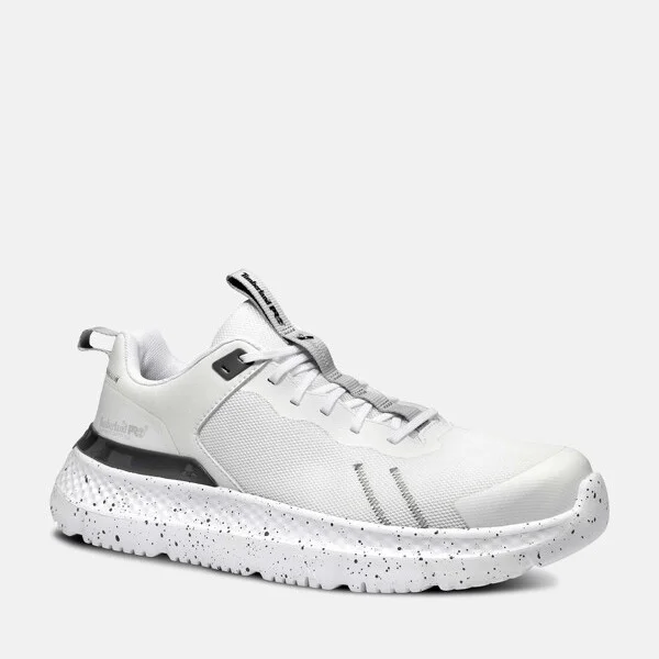 Timberland PRO Men's Setra Composite Toe Work Sneaker, White, W