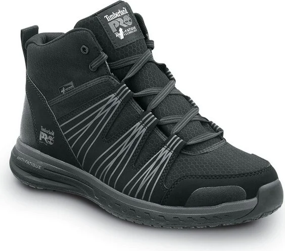 Timberland PRO Men's Soft Toe Powerdrive MaxTRAX Black Hiker Work Boots - 11 Wide