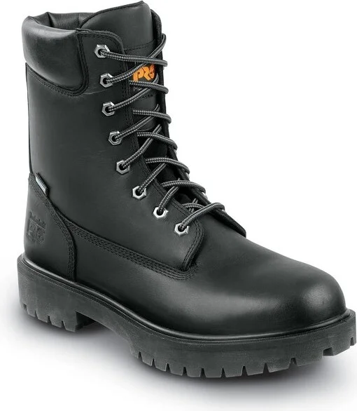 Timberland PRO Men's Steel Toe MaxTRAX Slip Resistant Black Work Boots - 8 Medium