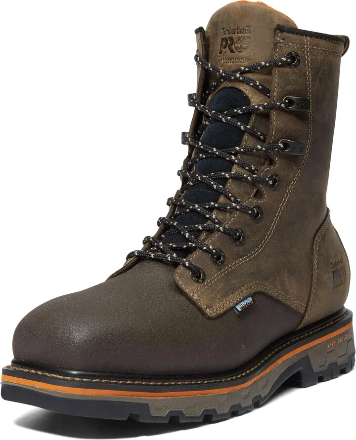 Timberland PRO Men's True Grit 8 Inch Composite Safety Toe Waterproof Side-Zip Industrial Western Work Boot