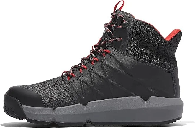 Timberland PRO Morphix 6 Composite Safety Toe Waterproof Men's Shoes Black/Red : 7.5 D - Medium, Leather/Rubber - Image 2