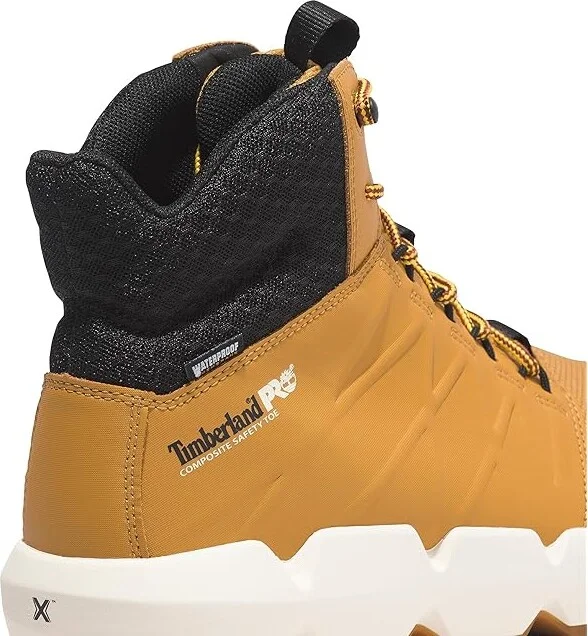 Timberland PRO Morphix 6 Composite Safety Toe Waterproof Men's Shoes Wheat1 : 10 D - Medium, Leather/Rubber - Image 4