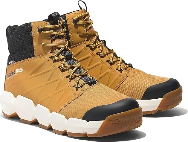 Timberland PRO Morphix 6 Composite Safety Toe Waterproof Men's Shoes Wheat1 : 10 D - Medium, Leather/Rubber - Image 5