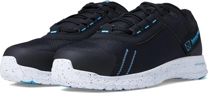 Timberland PRO Overdrive Composite Safety Toe Men's Shoes Black/Blue/White : 7 D - Medium, Textile