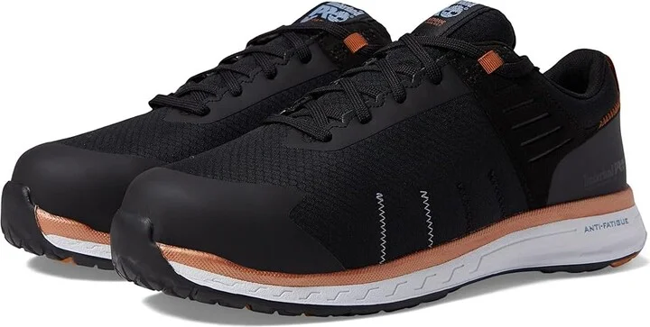 Timberland PRO Overdrive Composite Safety Toe Women's Shoes Black/Copper/White : 8.5 W, Textile