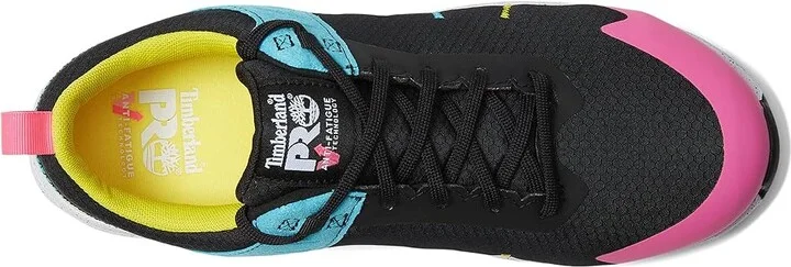 Timberland PRO Overdrive Composite Safety Toe Women's Shoes Black/Cyan/Magenta : 9 M, Textile - Image 2