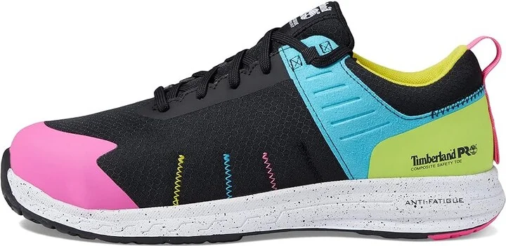 Timberland PRO Overdrive Composite Safety Toe Women's Shoes Black/Cyan/Magenta : 9 M, Textile - Image 6