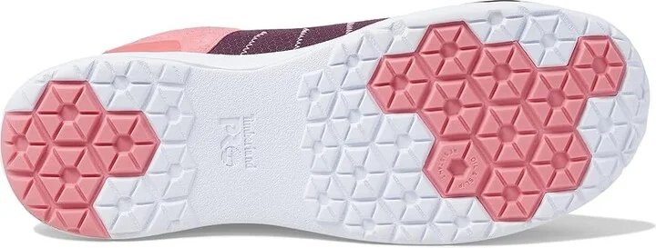 Timberland PRO Overdrive Composite Safety Toe Women's Shoes Purple/Coral/White : 8 M, Textile - Image 3
