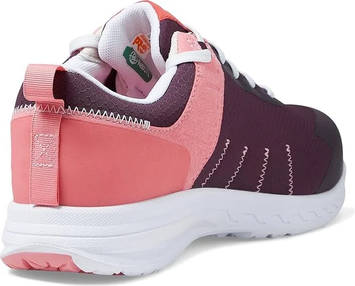 Timberland PRO Overdrive Composite Safety Toe Women's Shoes Purple/Coral/White : 8 M, Textile - Image 4