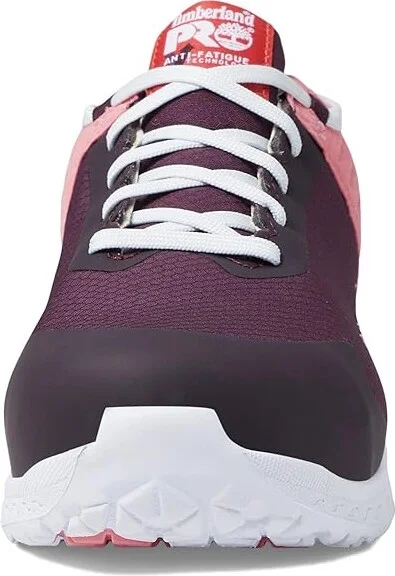 Timberland PRO Overdrive Composite Safety Toe Women's Shoes Purple/Coral/White : 8 M, Textile - Image 5