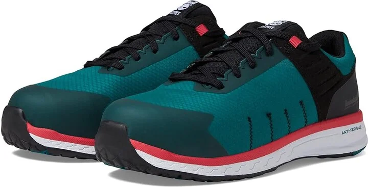 Timberland PRO Overdrive Composite Safety Toe Women's Shoes Teal/Black/Pink : 7 M, Textile