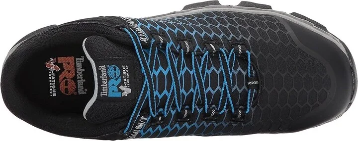 Timberland PRO Powertrain Alloy Toe Men's Work Lace-up Boots Black/Blue : 14 E - Wide, Leather/Textile - Image 2