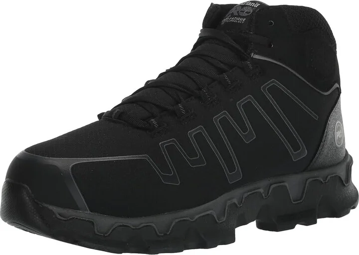 Timberland PRO Powertrain Alloy Toe Men's Work Lace-up Boots Black/Grey 1 : 10.5 E - Wide, Textile - Image 5