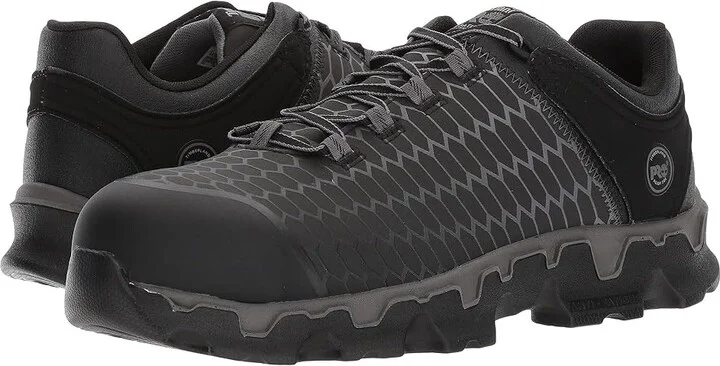 Timberland PRO Powertrain Alloy Toe Men's Work Lace-up Boots Black/Grey 2 : 13 E - Wide, Textile
