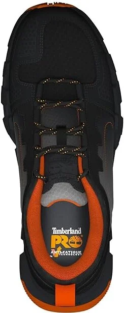 Timberland PRO Powertrain EV Composite Safety Toe Men's Work Boots Grey/Orange : 8 D - Medium, Textile - Image 2