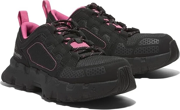 Timberland PRO Powertrain EV Composite Safety Toe Women's Work Boots Black/Pink : 10 D - Wide, Synthetic
