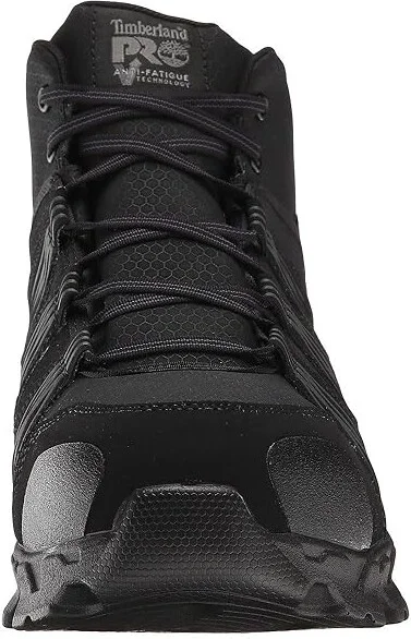 Timberland PRO Powertrain Mid Alloy Safety Toe Static Dissipative Men's Lace-up Boots Black/Grey : 12 E - Wide, Leather/Synthetic/Textile - Image 5