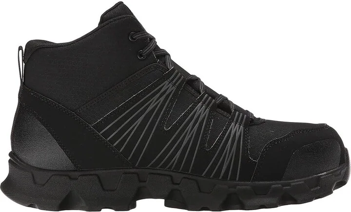 Timberland PRO Powertrain Mid Alloy Safety Toe Static Dissipative Men's Lace-up Boots Black/Grey : 12 E - Wide, Leather/Synthetic/Textile - Image 7