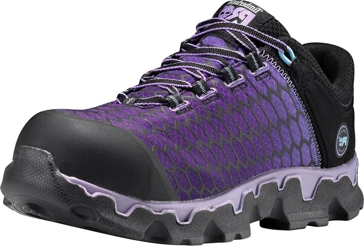 Timberland PRO Powertrain Sport Alloy Safety Toe EH Women's Industrial Shoes Black/Purple : 9.5 D - Wide, Rubber