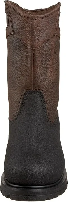 Timberland PRO Powerwelt Pull-On Steel Safety Toe Men's Work Boots Rancher Brown : 12 D - Medium, Leather - Image 5