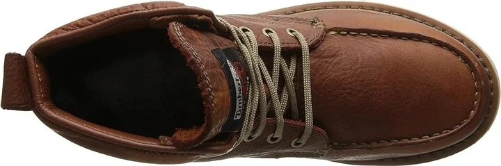 Timberland PRO PRO Wedge 6 Inch Moc Soft Toe Men's Work Lace-up Boots Rust : 9 E - Wide, Leather - Image 2