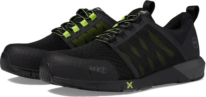 Timberland PRO Radius Composite Safety Toe Men's Shoes Black/Yellow : 7 D - Medium, Synthetic